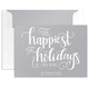 Happiest of Holidays to You Flat Shimmer Holiday Cards Image 8 of 8